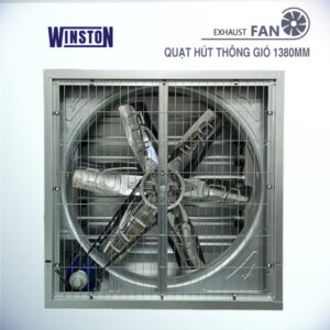 quạt hút thông gió công nghiệp vuông 1380